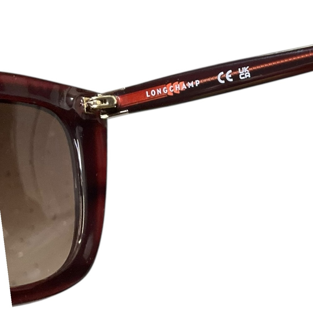 😎 Longchamp Cat-Eye Sunglasses Pink Acetate 🕶️ NIB‎ - Picture 4 of 8